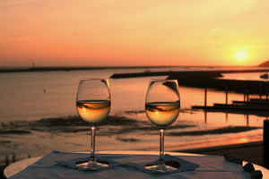 sunset from Sam's Chowder House, Half Moon Bay, CA